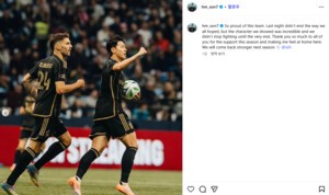 뭉클! "정말 자랑스러워, 더 강해져 돌아올 것" 손흥민, 과연 &apos;韓 캡틴&apos;답다…다사다난 첫 MLS 시즌 마침표→내년 더 큰 도약 예고