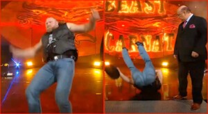 &apos;이례적 망신살&apos; UFC 챔피언 포함 벨트만 &apos;무려 11번&apos; 레전드 황당 실수, 입장→미끄러져 꽈당...팬들은 폭소