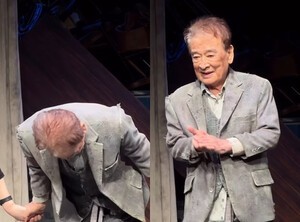 故이순재, 생전 무대 위 마지막 커튼콜 공개..벌써 그리운 얼굴 [스타이슈]